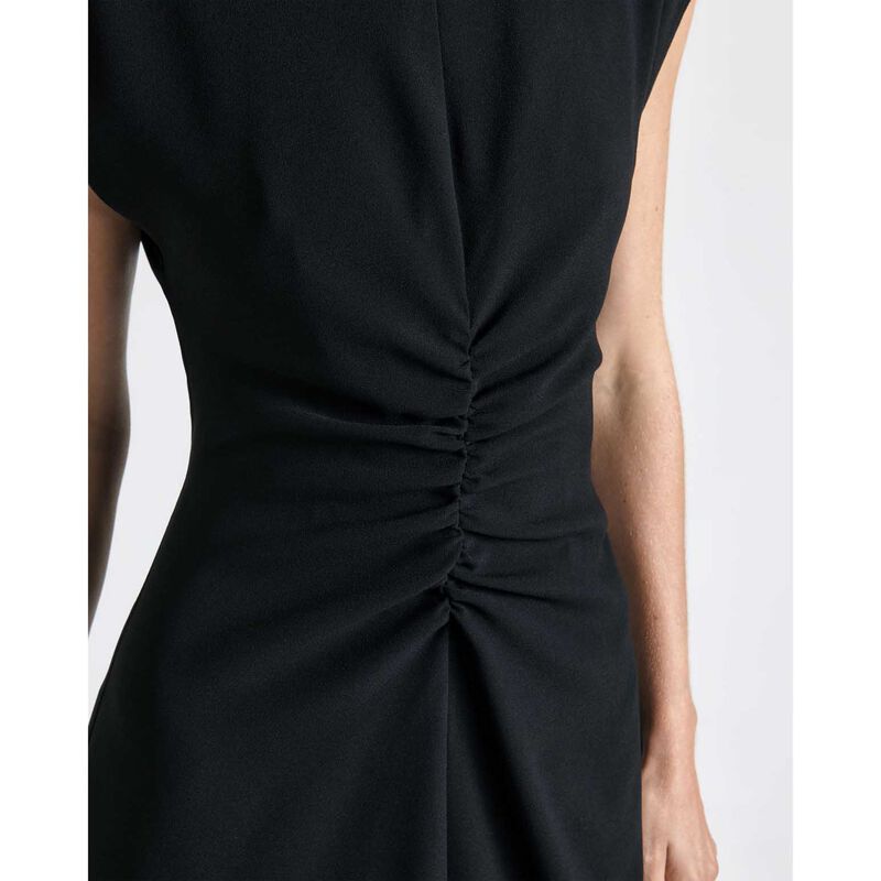Cue Crew Neck Ruched Midi Dress image number 2